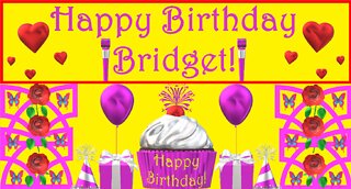 Happy Birthday 3D - Happy Birthday Bridget - Happy Birthday To You - Happy Birthday Song