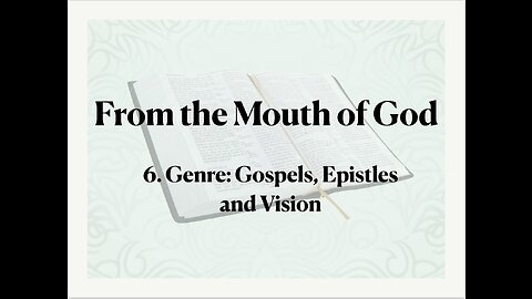 6 - Genre: Gospels, Epistles, Vision