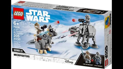 AT-AT vs Tauntaun Microfighters Unboxing and Speed Build Lego Star Wars 75298
