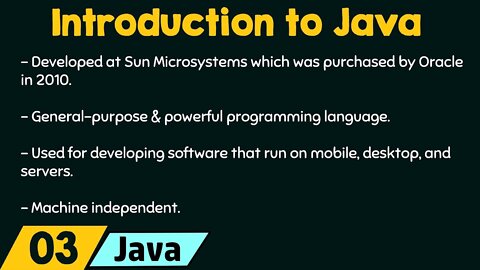 Introduction to Java Programming