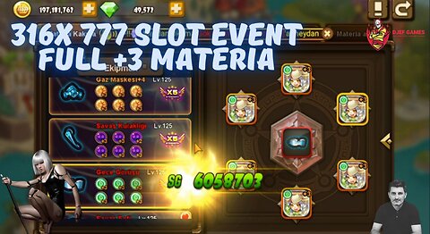 New Mini Battle, 316x 777 Slot Event, Full +3 Materia, Upgrade