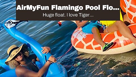 AirMyFun Flamingo Pool Float for Adults Inflatable Giant Flamingo Pool Lounge Swimming Pool for...