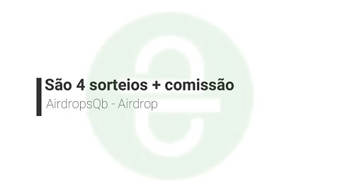 Finalizado - Airdrop - Sorteio - 🎉🎉 🔥💵 4 Sorteios de arrasar 💵 🔥 🎉🎉