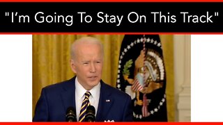 Biden's Message To America "I'm Going To Stay On This Track"
