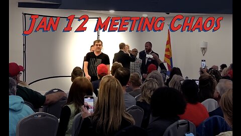 Chaos erupts at the Maricopa County LD3 Republican Meeting on January 12, 2023.