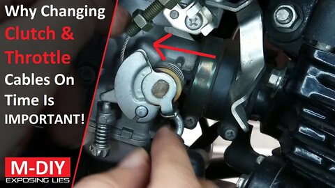 Why Changing Clutch And Throttle Cables On Time In A Motorcycle Is Important! [Hindi]