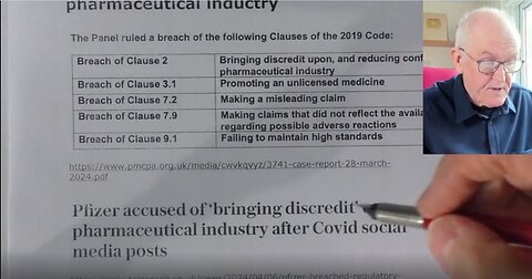 Pfizer Guilty by UK Watchdog - Letter Is Not Issued By Any Court of Law So Legally Speaking....