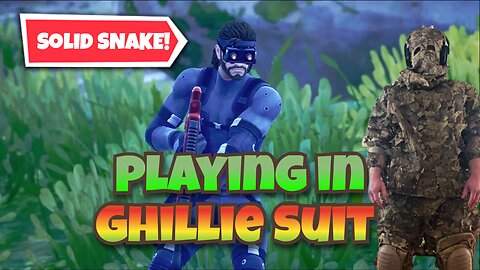 Winning In Ghillie Suit, Solid Snake Gameplay! #fortnite #gaming #epicgames #fortniteclips