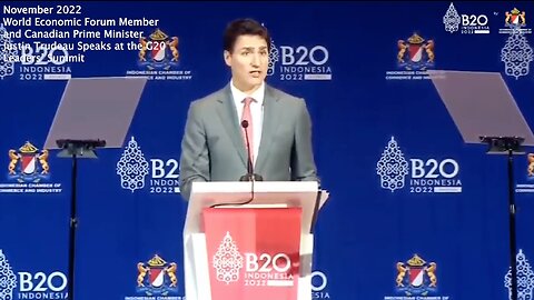 Canadian Prime Minister, Justin Trudeau | "Canada Is Leading On the Responsible Development and Use of Artificial Intelligence." | "For the First Time In History Is Possible to Completely Eliminate Privacy." - Yuval Noah Harari