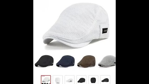 2022 New Summer Mens Hats Breathable Mesh Newsboy Caps | Link in the description 👇 to BUY