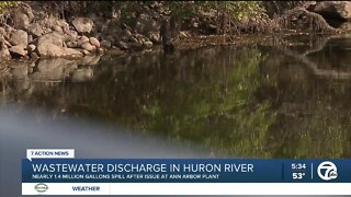 1.4 million gallons of wastewater discharged into Huron River