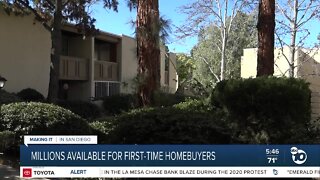 Millions available to help San Diegans buy their first homes