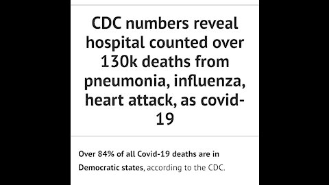 CDC Admits It Counted Heart Attacts And The Flu As Covid Deaths