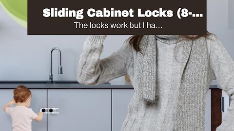 Sliding Cabinet Locks (8-Pack) 8 inch, Multi-Purpose Child Safety Lock by Skyla Homes - No Tool...