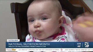 Healthy eating for babies in National Nutrition Month