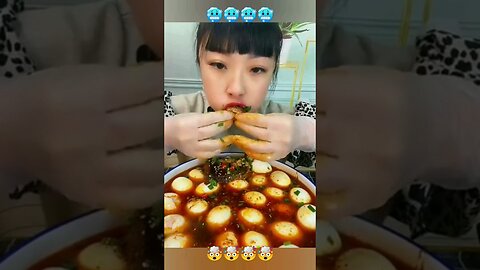 ASMR Girl Eat Chinese Food Boil Egg MUKBANG SHOW MACH EGG EATING||A Girl Eat Chinese Food Boil Egg||