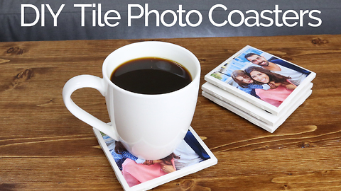 How to make tile photo coasters