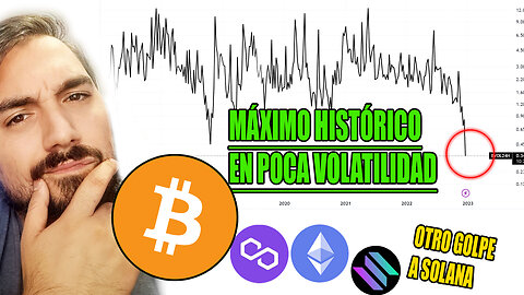 💥BITCOIN MARCA un nuevo MÁXIMO HISTÓRICO (de VOLATILIDAD🙄) mientras SOLANA recibe OTRO golpe duro🤕