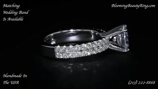 BBR 714E Diamond Engagement Ring By Blooming Beauty Ring Company