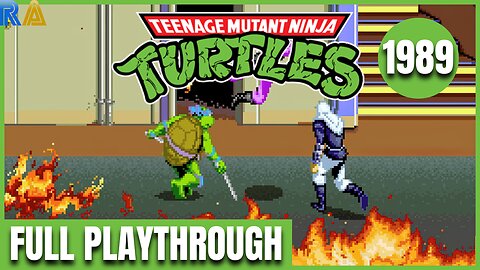 Teenage Mutant Ninja Turtles Arcade (1989) Full Playthrough with Retro Achievements