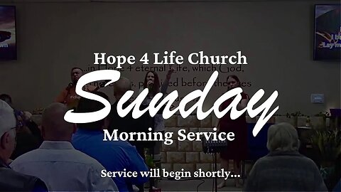 Hope 4 Life Church Live Sunday School Stream Service 07/16/23