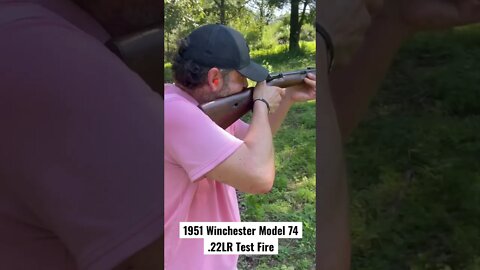 Winchester Model 74 Test Fire 1951 Vintage .22lr Rifle #short