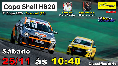 🔴 COPA SHELL HB20 | Classificatório | 7ª Etapa 2023 | Cascavel (PR) | Ao Vivo