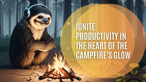 Beta One Campfire - Music for productivity, learning & relaxing with sound of fire