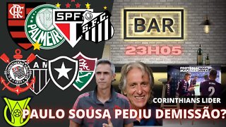 🔴PAULO SOUSA PEDIU DEMISSÃO? ENTREVISTA DE JORGE JESUS E RODADA DO BRASILEIRÃO !