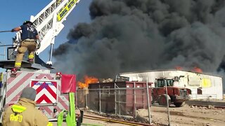 Rural Metro Fire battles 2 alarm blaze at recycling plant