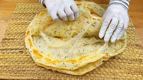 Yemeni MALAWAH recipe _FlatBread_ Multi Layered _Bread_ Layers _ Layered Flat Yemeni Bread _