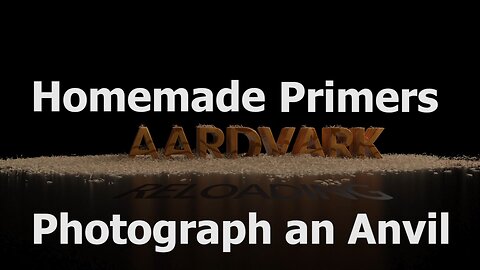 How to Photograph an Anvil