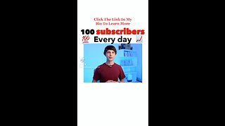 How to get 100 YouTube Subscribers.