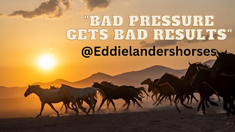 Bad pressure gets bad results