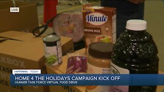 The Home 4 the Holidays virtual food drive is now underway