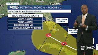 Potential Tropical Cyclone 6 expected to become Fred on Tuesday