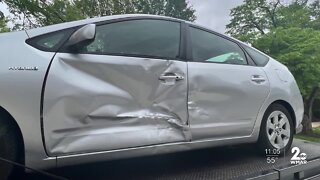 Woman hit by kids driving stolen car in Baltimore hopes they get help