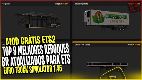 ▶️OS MELHORES REBOQUES PARA EURO TRUCK SIMULATOR 2 1.45