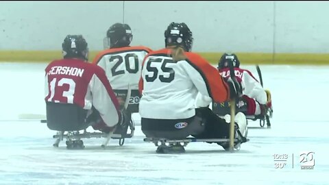 Youth sled hockey teams converge at Taylor Sportsplex