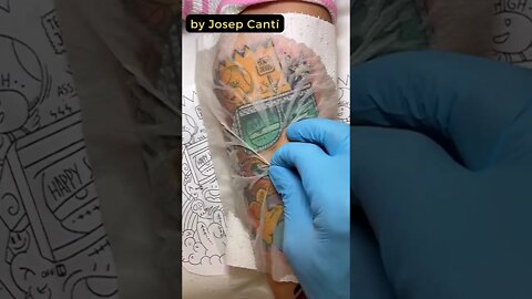 Stunning work by Josep Cantí #shorts #tattoos #inked #youtubeshorts