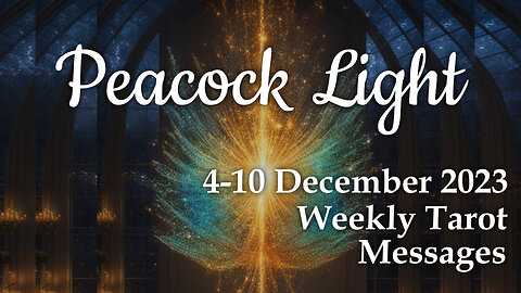 4-10 December 2023 Weekly Tarot Messages - Peacock Light