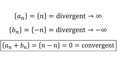 True-False Quiz Question 14: Two Divergent Series Can Form a Convergent Series