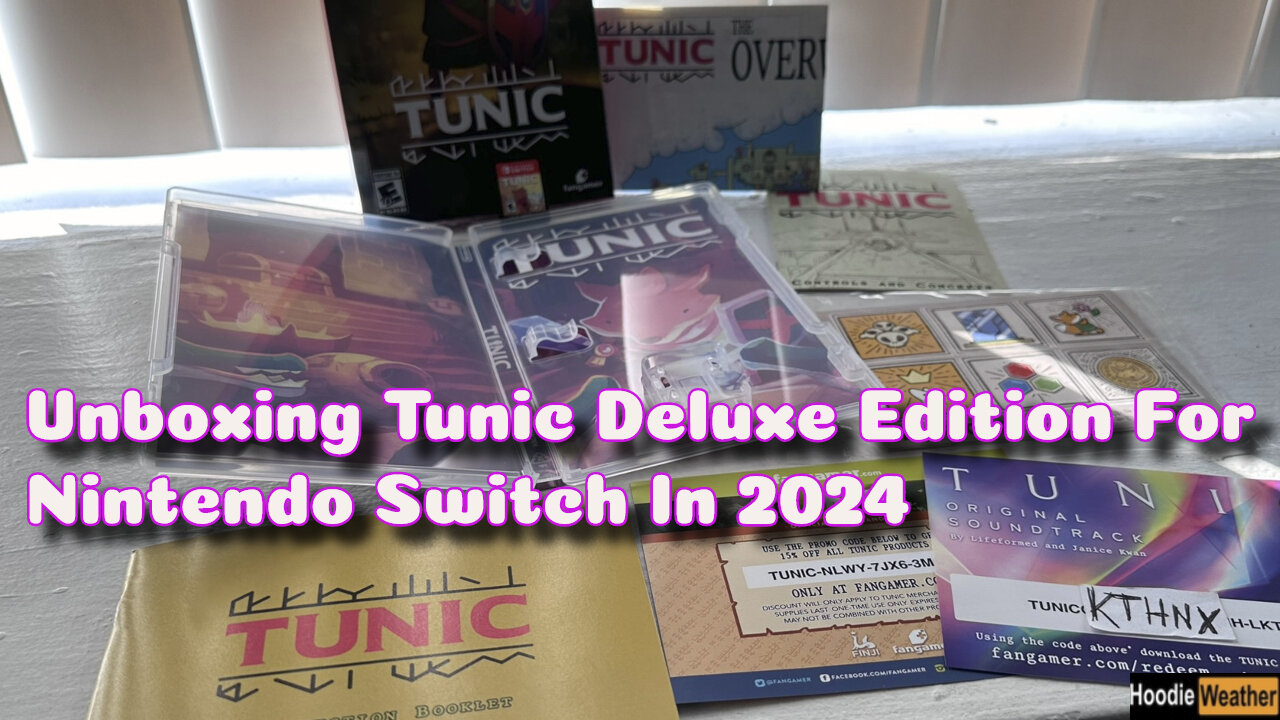 Tunic Unboxing for the Nintendo Switch