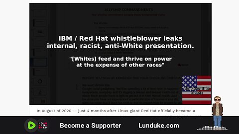 IBM / Red Hat whistleblower leaks internal, racist, anti-White presentation