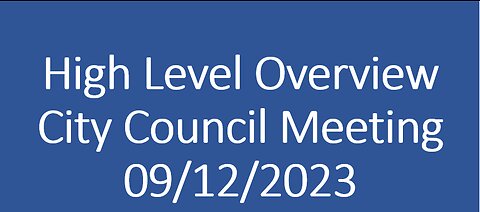 City Council meeting 09/12/2023