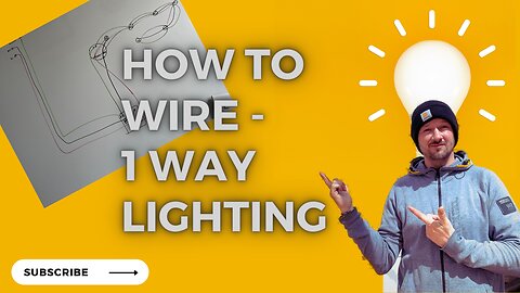 How To Wire A One - Way lighting Circuit - the old way and the NEW
