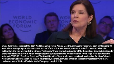 World Economic Forum | WEF 2024 | "If You Go Back Not That Long Ago, We Owned the News. We Were the Gate Keepers & We Owned the Facts. If It Said It In the Wall Street Journal, the New York Times Then That Was a Fact." - Emma Tucker