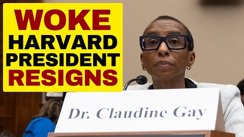 WOKE Harvard President Claudine Gay Resigns #harvard