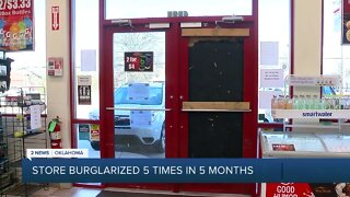 Store burglarized 5 times in 5 months