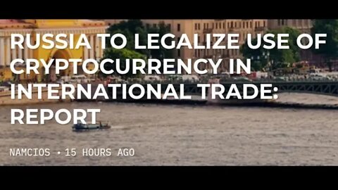 RUSSIA TO LEGALIZE USE OF CRYPTOCURRENCY IN INTERNATIONAL TRADE #cryptoshortsalerts #crypto #russia